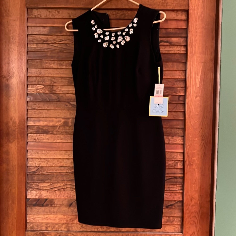CeCe champagne soirée dress